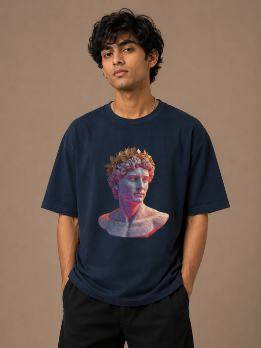 Greek God Crown Unisex Oversized T-Shirt
