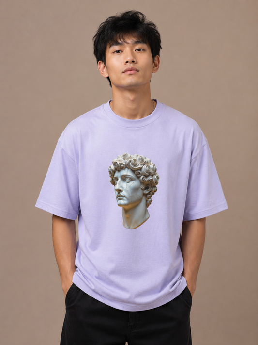 Greek God Face Unisex Oversized T-Shirt
