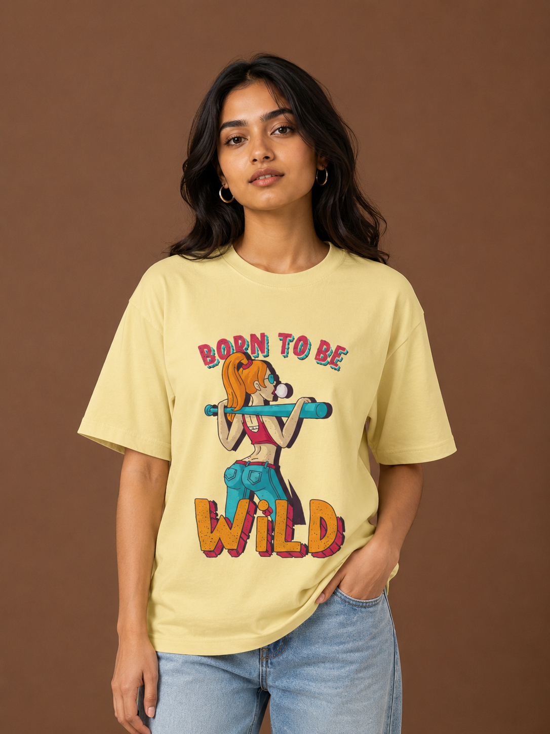 Born To Be Wild Unisex Oversized T-Shirt