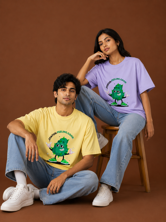Feeling Good Hemp Unisex Oversized T-Shirt