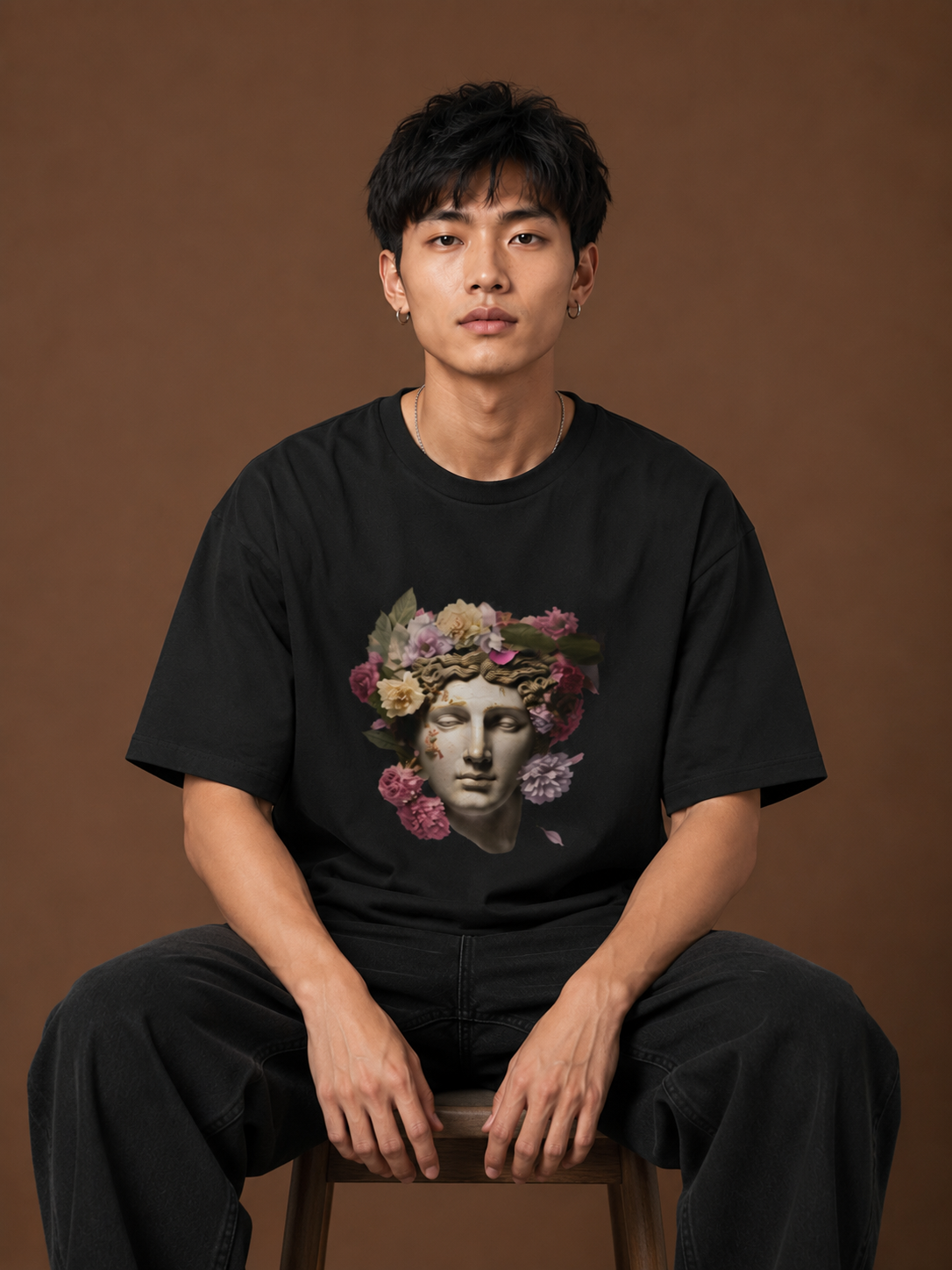Flora Greek Unisex Oversized T-Shirt