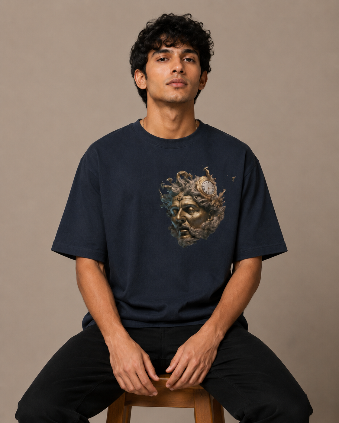 Fading Clock Unisex Oversized T-Shirt